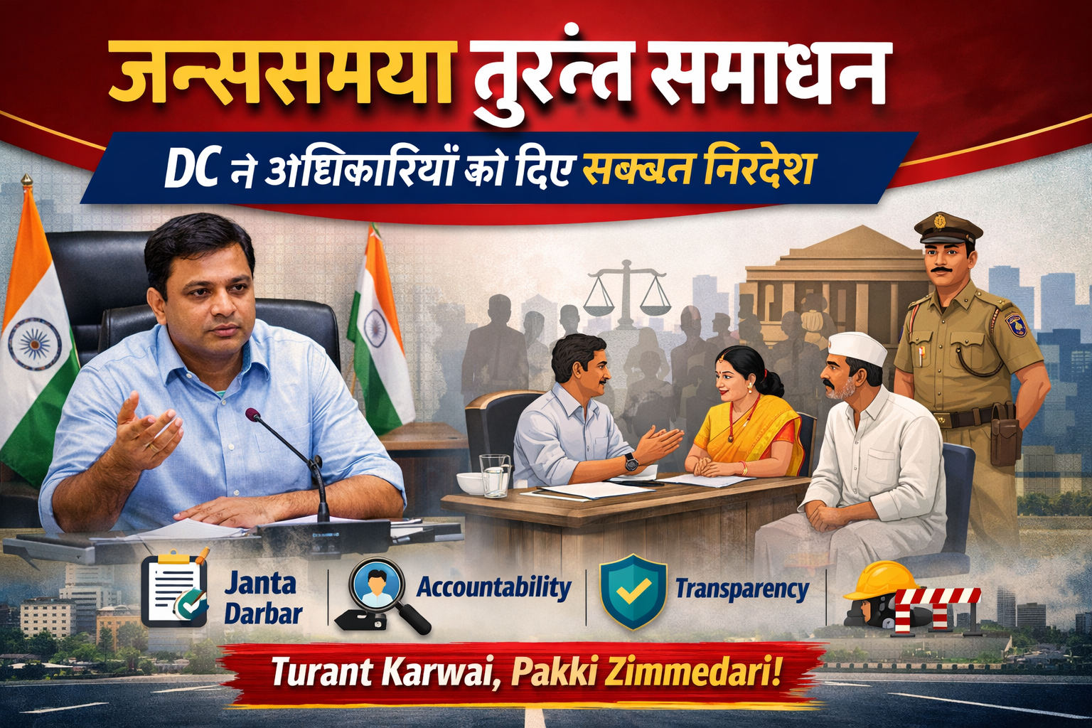 Jansamasya Turant Samadhan : DC Ne Best Adhikariyon ko diye Sakht Nirdesh