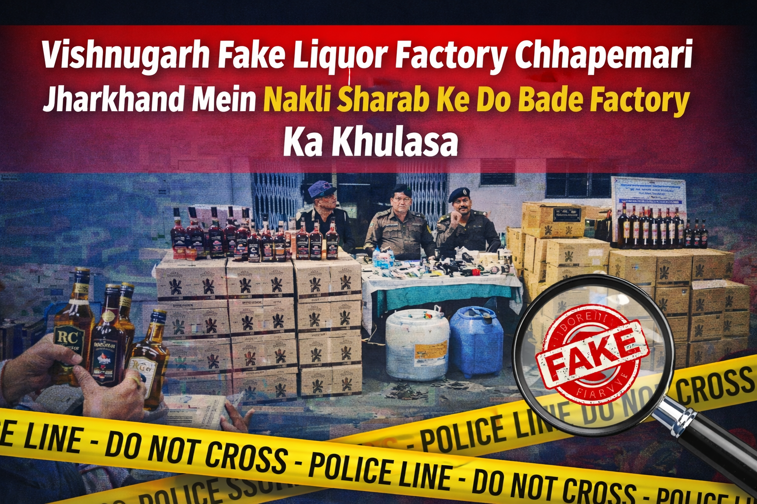 Vishnugarh Fake Liquor Factory Chhapemari Jharkhand Mein Nakli Sharab Ke Do Bade Factory Ka Khulasa,