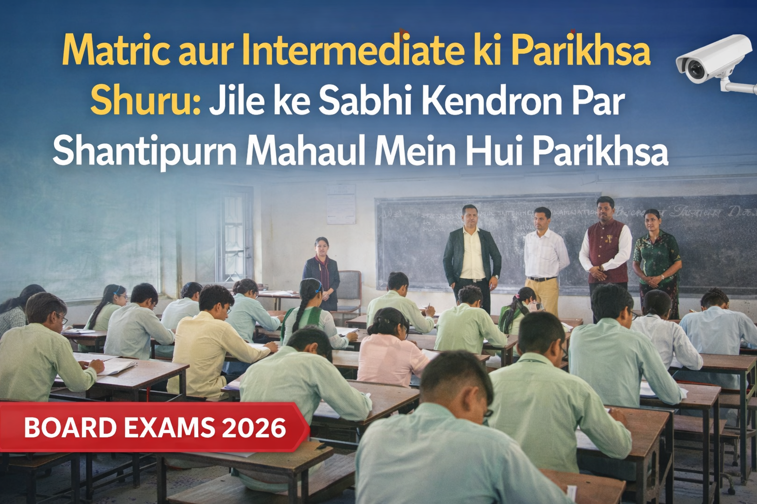 Matric aur Intermediate ki Pariksha Shuru: Jile ke Sabhi Kendron Par Shantipurn Best Mahaul Mein Hui Pariksha 2026
