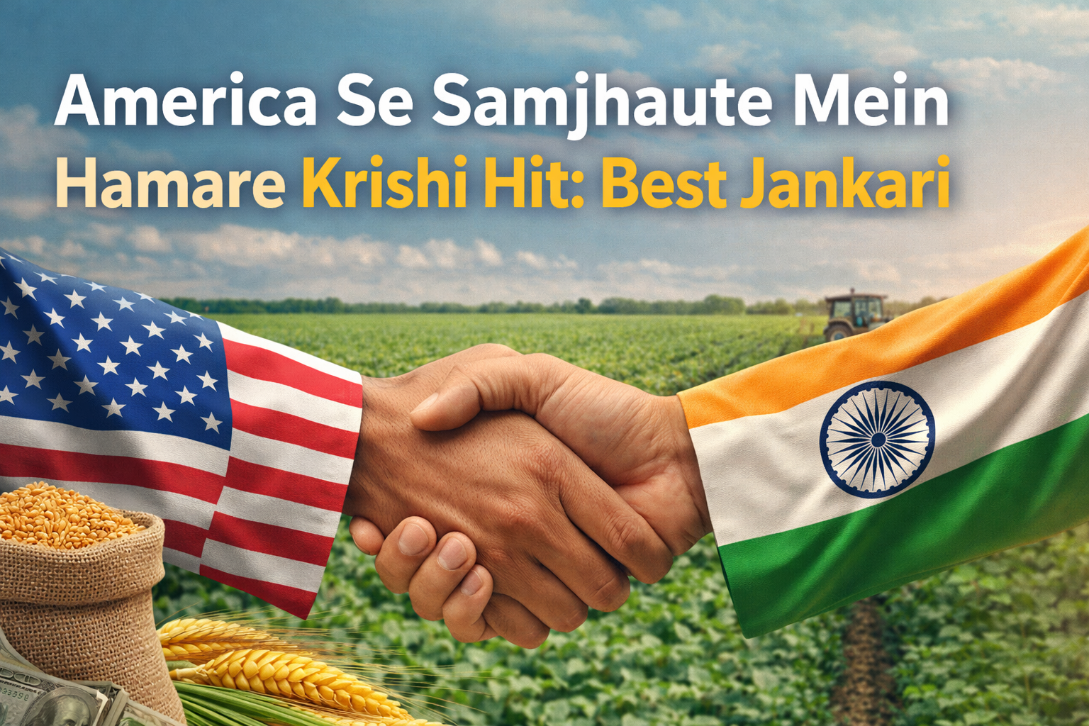America Se Samjhaute Mein Hamare Krishi Hit Best Jankari